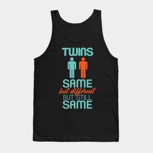 Twins same but different Tank Top